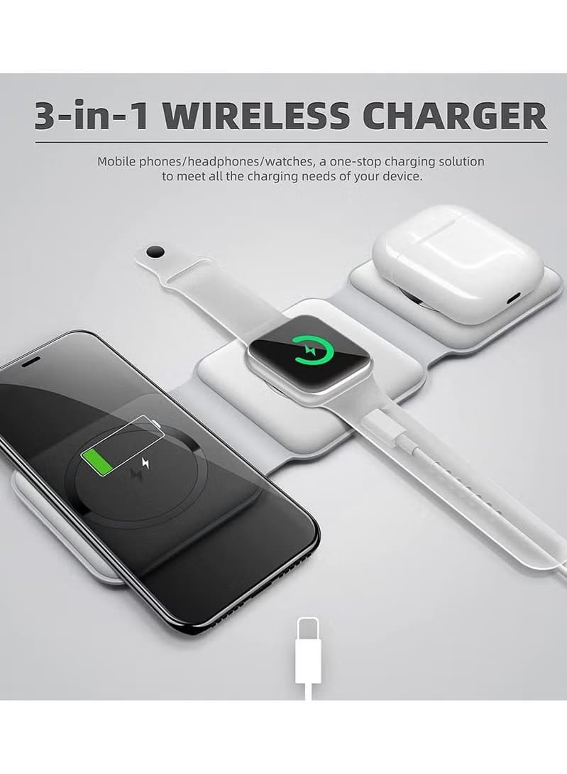 3-in-1 Magnetic Foldable Wireless Charger